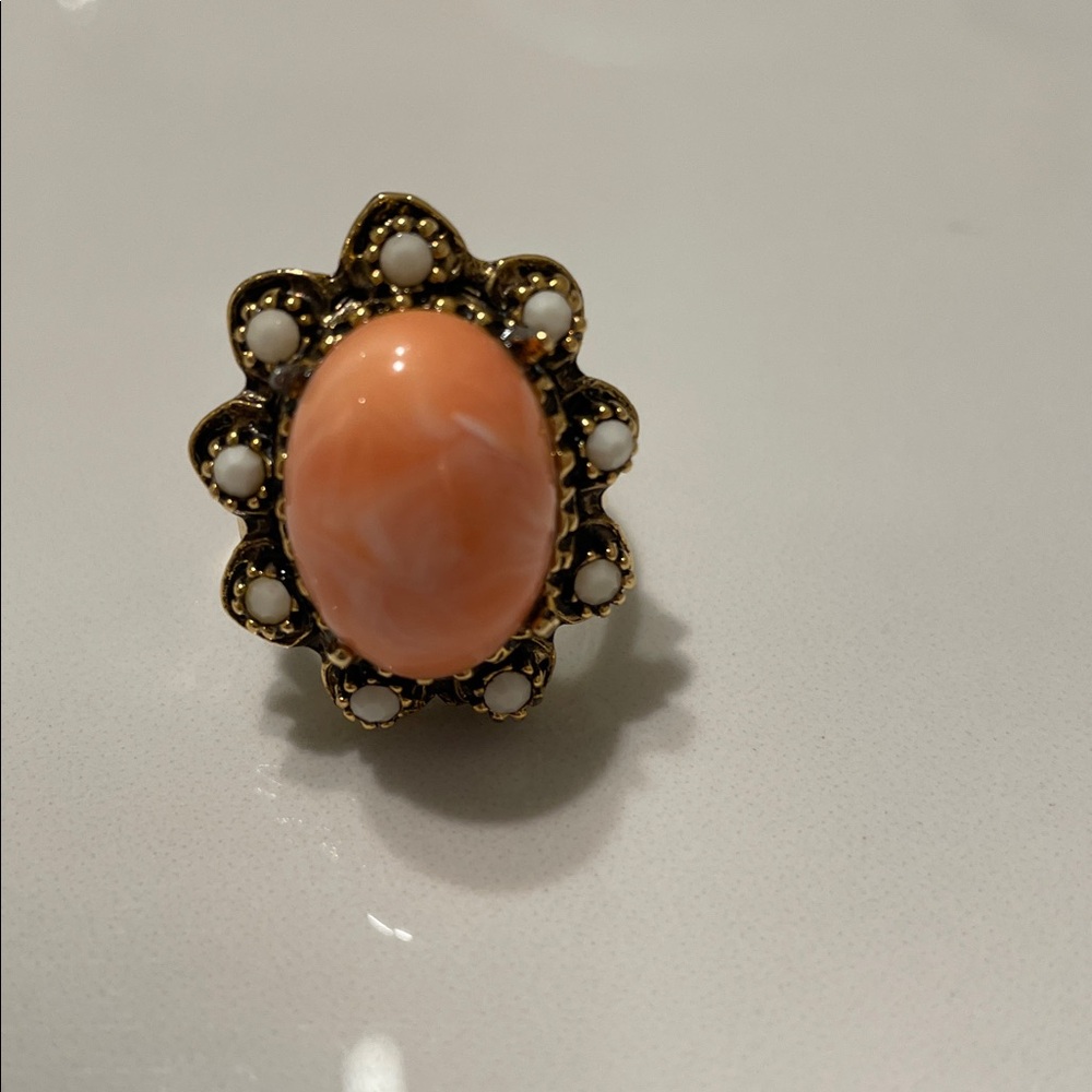 Orange Gemstone Ring